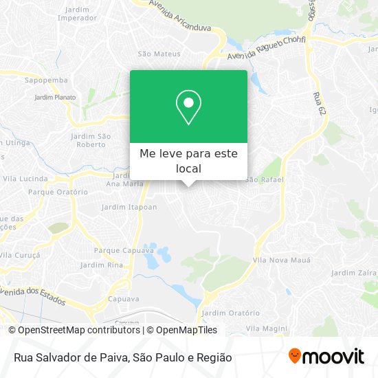 Rua Salvador de Paiva mapa