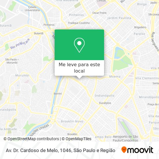 Av. Dr. Cardoso de Melo, 1046 mapa