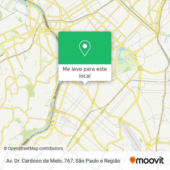 Av. Dr. Cardoso de Melo, 767 mapa