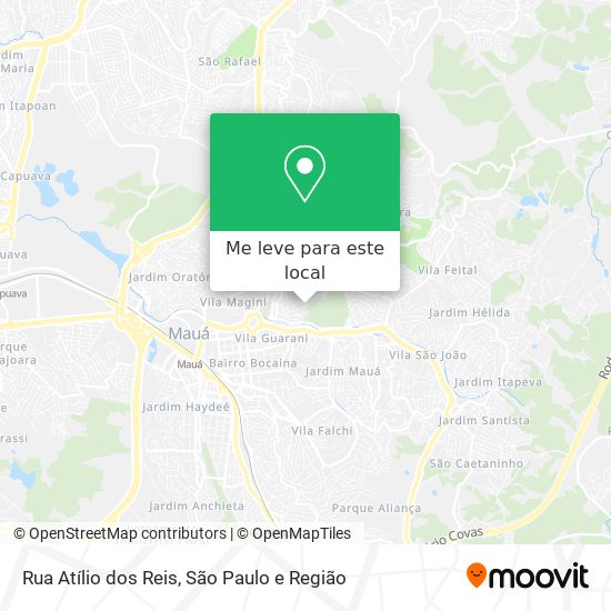 Rua Atílio dos Reis mapa