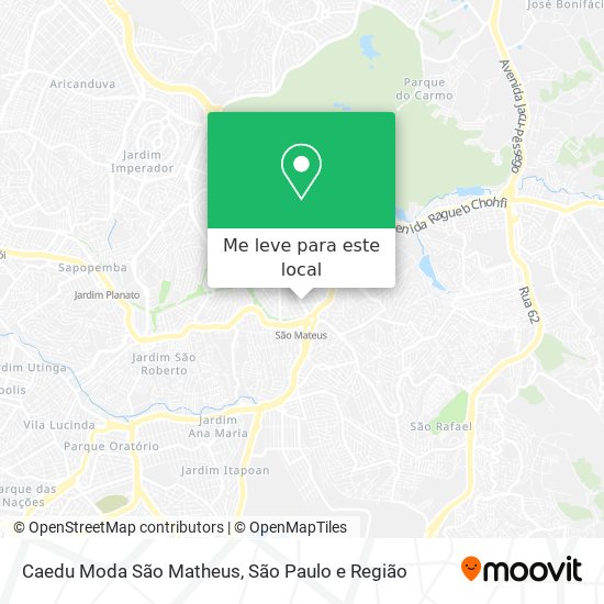 Caedu Moda São Matheus mapa