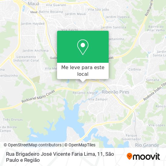 Rua Brigadeiro José Vicente Faria Lima, 11 mapa