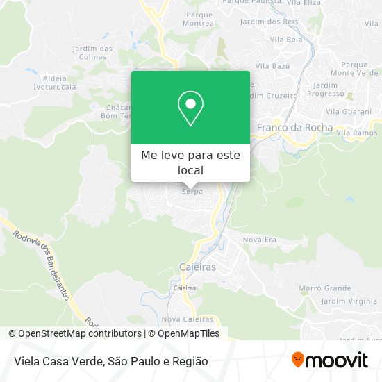 Viela Casa Verde mapa