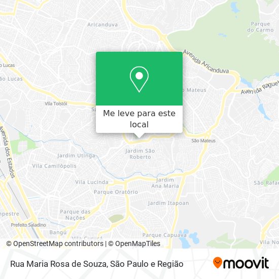 Rua Maria Rosa de Souza mapa