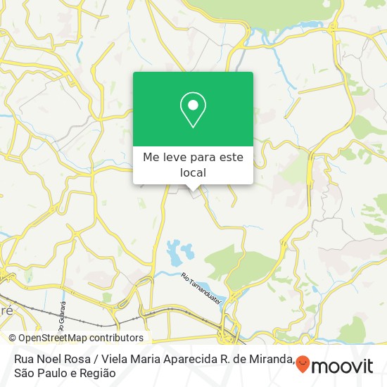 Rua Noel Rosa / Viela Maria Aparecida R. de Miranda mapa
