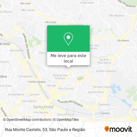 Rua Monte Castelo, 53 mapa