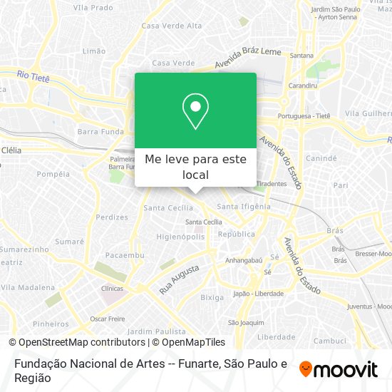 Fundação Nacional de Artes -- Funarte mapa
