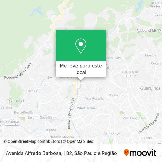 Avenida Alfredo Barbosa, 182 mapa