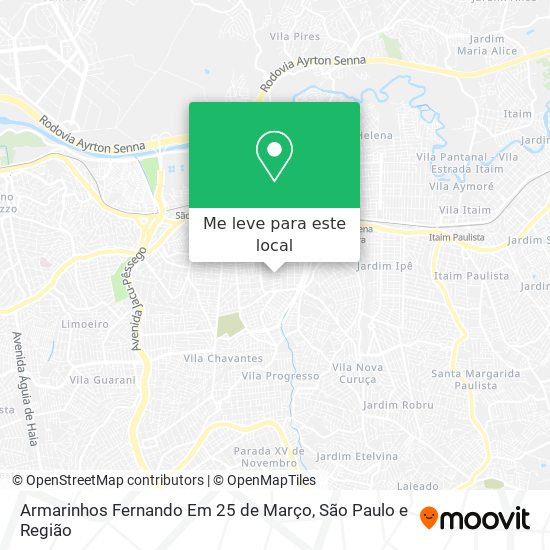 Armarinhos Fernando Em 25 de Março mapa