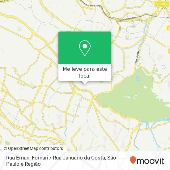 Rua Ernani Fornari / Rua Januário da Costa mapa
