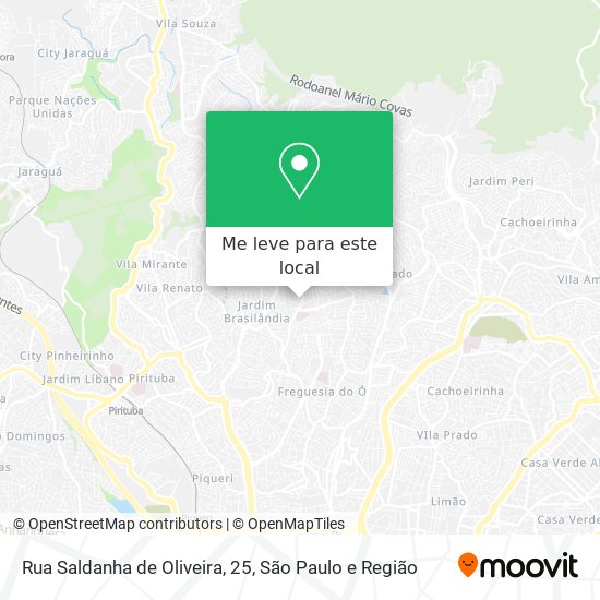 Rua Saldanha de Oliveira, 25 mapa