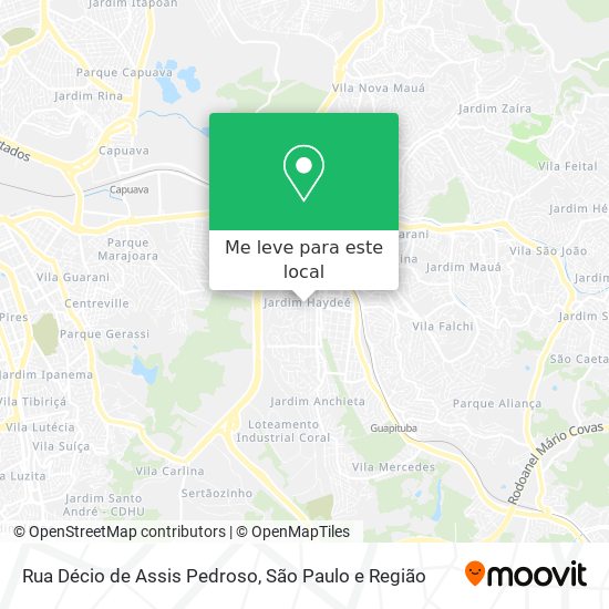 Rua Décio de Assis Pedroso mapa