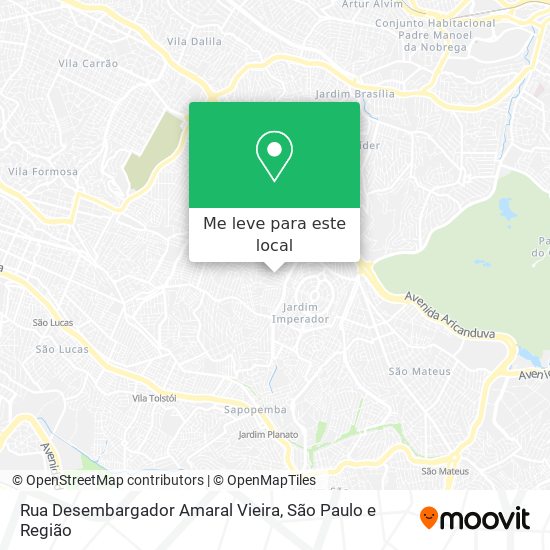 Rua Desembargador Amaral Vieira mapa