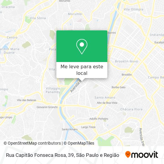 Rua Capitão Fonseca Rosa, 39 mapa