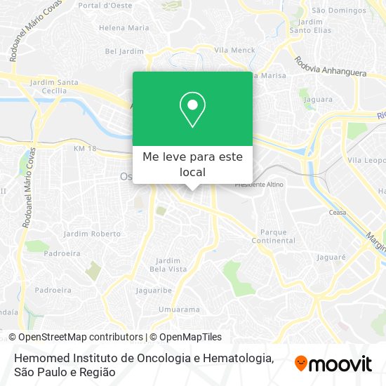 Hemomed Instituto de Oncologia e Hematologia mapa