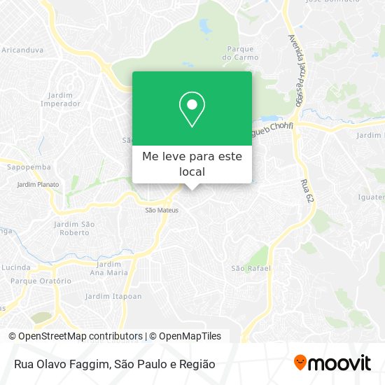 Rua Olavo Faggim mapa