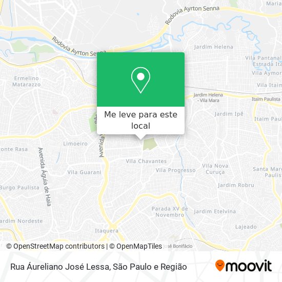 Rua Áureliano José Lessa mapa