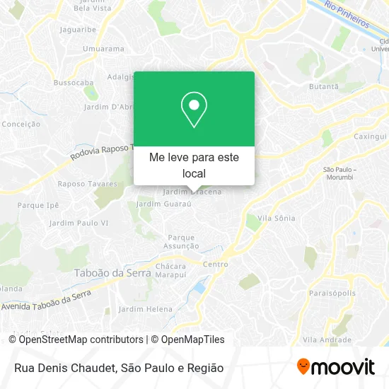 Rua Denis Chaudet mapa