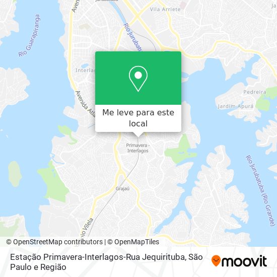 Estação Primavera-Interlagos-Rua Jequirituba mapa