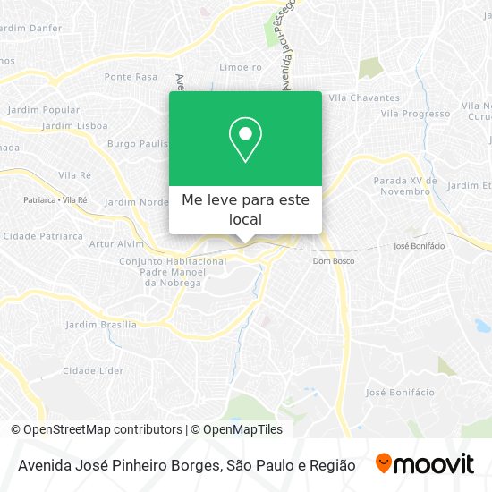 Avenida José Pinheiro Borges mapa