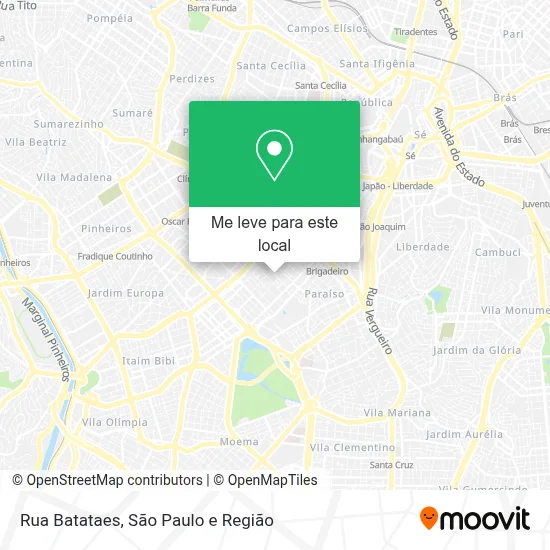 Rua Batataes mapa