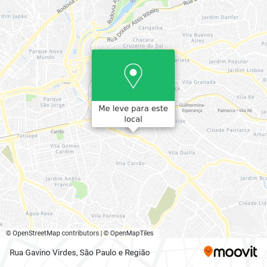 Rua Gavino Virdes mapa