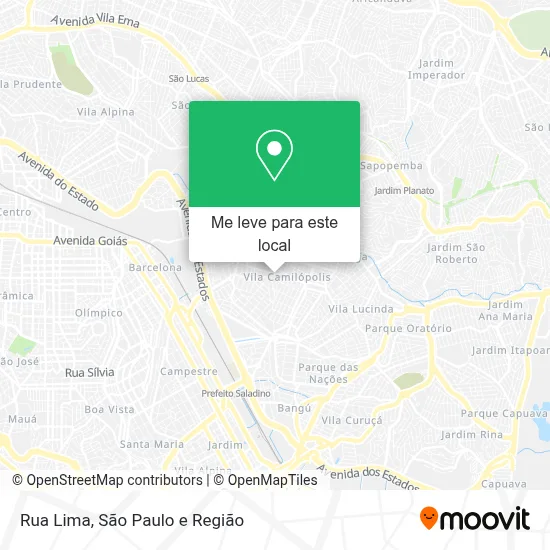 Rua Lima mapa