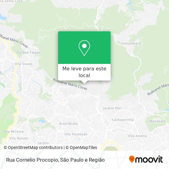 Rua Cornelio Procopio mapa