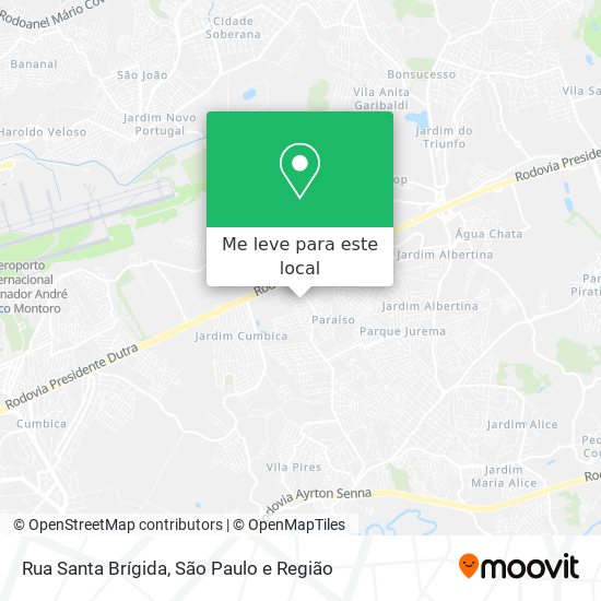 Rua Santa Brígida mapa