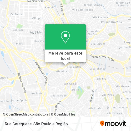 Rua Catequese mapa
