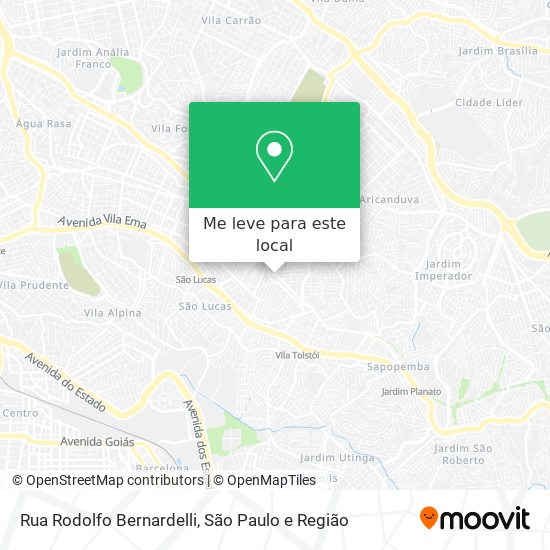 Rua Rodolfo Bernardelli mapa