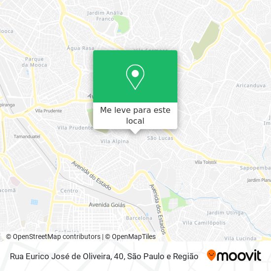 Rua Eurico José de Oliveira, 40 mapa