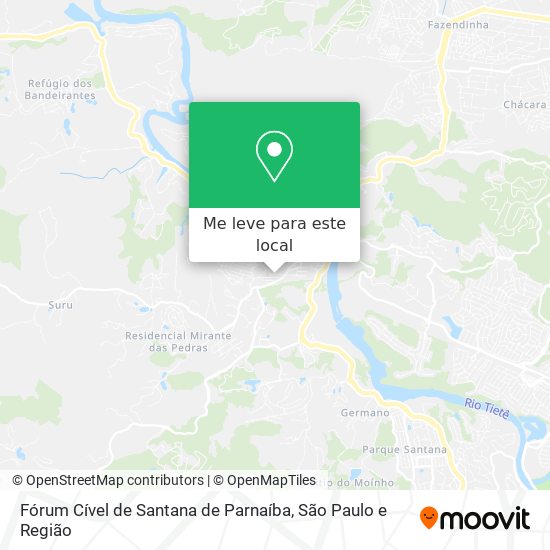 Fórum Cível de Santana de Parnaíba mapa
