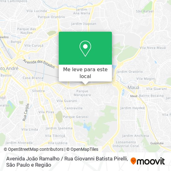 Avenida João Ramalho / Rua Giovanni Batista Pirelli mapa