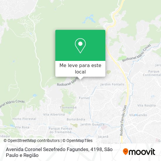 Avenida Coronel Sezefredo Fagundes, 4198 mapa