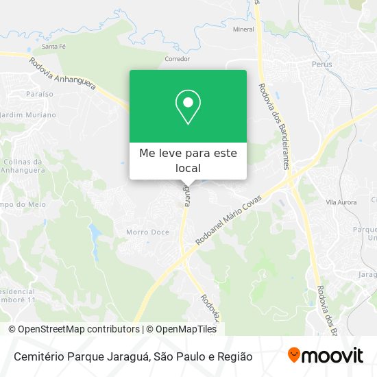 Cemitério Parque Jaraguá mapa