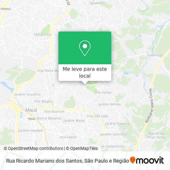 Rua Ricardo Mariano dos Santos mapa