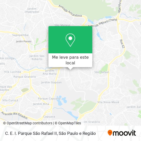 C. E. I. Parque São Rafael II mapa