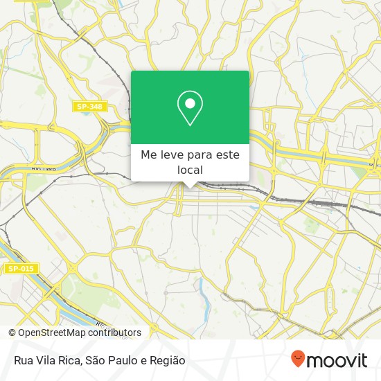 Rua Vila Rica mapa