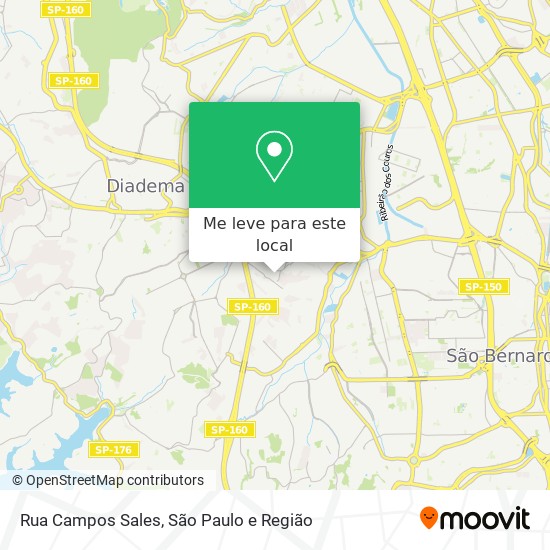 Rua Campos Sales mapa