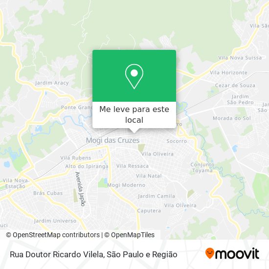 Rua Doutor Ricardo Vilela mapa