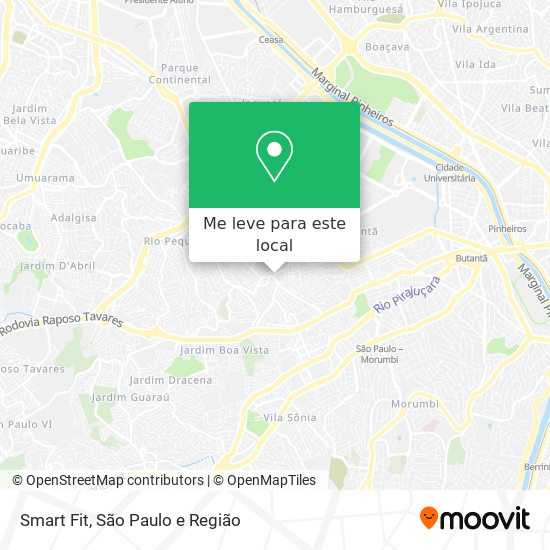 Smart Fit mapa