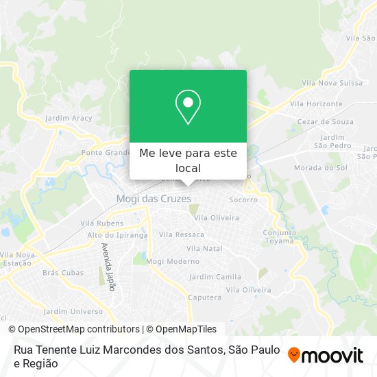 Rua Tenente Luiz Marcondes dos Santos mapa