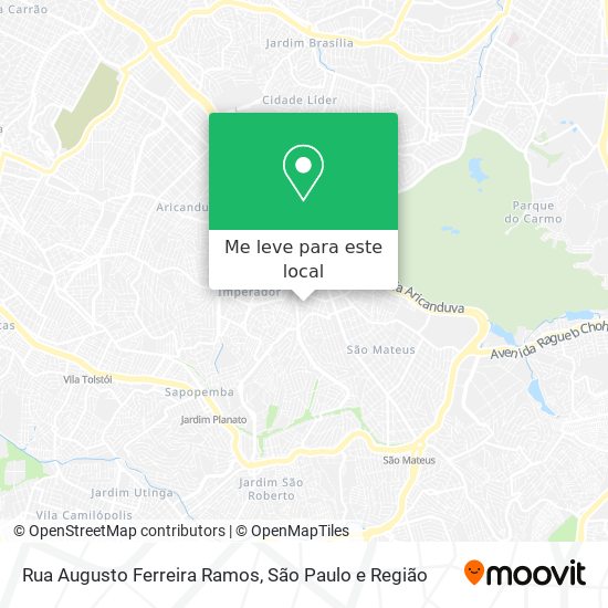 Rua Augusto Ferreira Ramos mapa