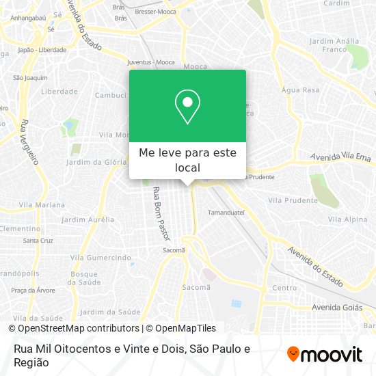 Rua Mil Oitocentos e Vinte e Dois mapa