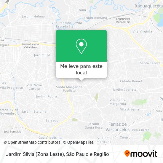 Jardim Silvia (Zona Leste) mapa