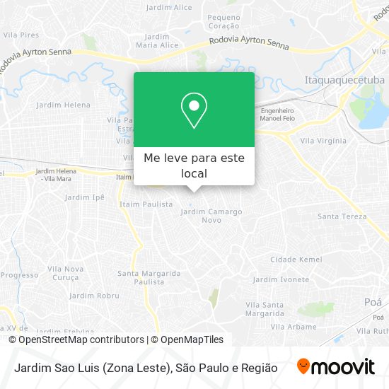 Jardim Sao Luis (Zona Leste) mapa