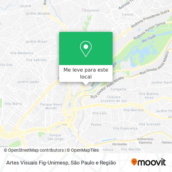 Artes Visuais Fig-Unimesp mapa