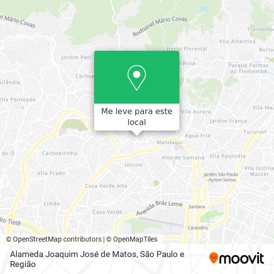 Alameda Joaquim José de Matos mapa