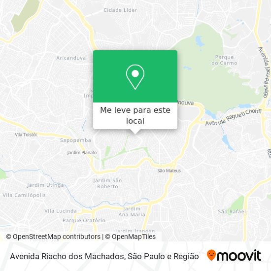 Avenida Riacho dos Machados mapa